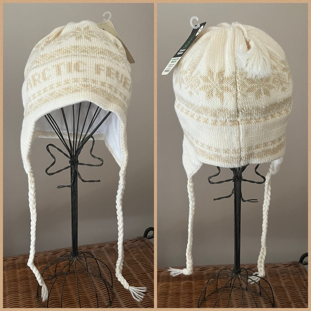 Flap Hats, Peruvian Wool Knit Polar Fleece Lined - Picture 2 of 11